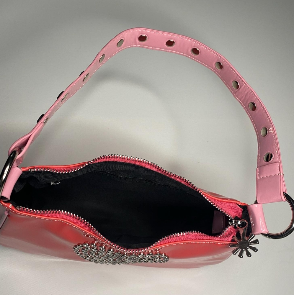 Hot Pink Rhinestone Purse - Picture 5 of 5